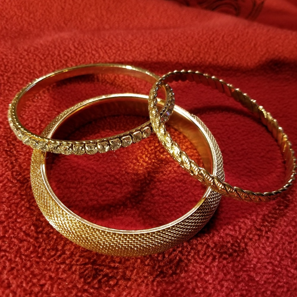 Goldtone bracelets